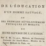 1793 - De l'éducation d'un homme sauvage